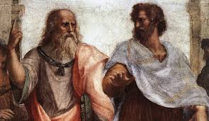 Plato and Aristotle close up